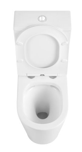 Унитаз-компакт напольный с бачком Iberica Blanca Burgos alto IB.BRA.121.1B1 белый с сиденьем микролифт безободковый каскадный смыв - фото 5