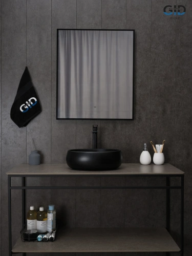 Раковина керамическая Gid Lago 53384 40х30 накладная цвет черный без отверстий под смеситель - фото 3