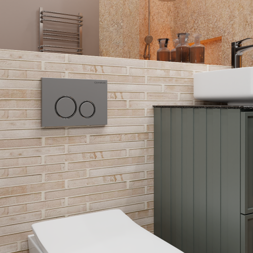 Клавиша смыва механическая CHARUS Spazio FP.330.46.01 цвет хром - фото 3