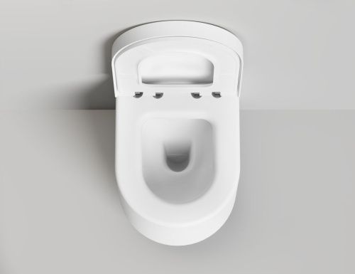 Унитаз подвесной Salini GEMELLI 240121KSMF белый с сиденьем микролифт безободковый смыв торнадо - фото 3