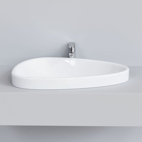 Раковина из сантехнического фарфора Ambassador Kingston 146T20002 60х40 накладная цвет белый без отверстий под смеситель - фото 5