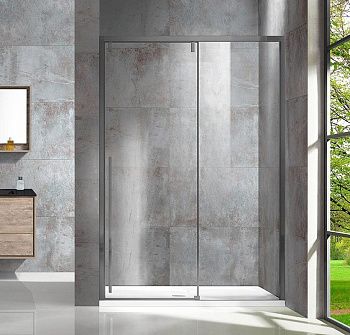 Душевая дверь Vincea Lugano VDS-1L130CLGM-1 130х195 стекло прозрачное профиль вороненая сталь