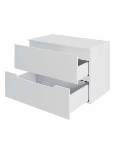 Тумба под раковину Orange Line Li-80TuwMDF 80х50 подвесная цвет белый - фото 4