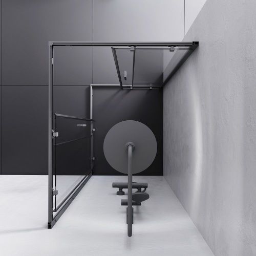 Душевой уголок Am.Pm Gem S W93G-404-100280-BT 100х80 стекло прозрачное профиль черный без поддона - фото 4