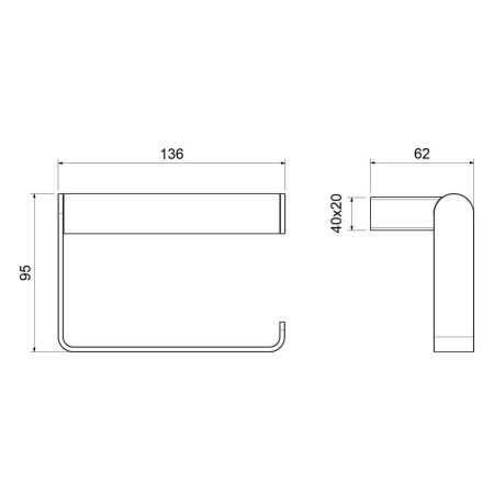 Бумагодержатель Timo Luiro 18542/00