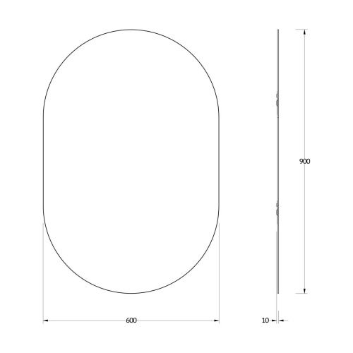 Зеркало Evoform Colora BY 0465 60х90 подвесное - фото 2