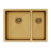 Кухонная мойка Paulmark GERBERG 59/2S UNI PM225944-BGL 35х40 цвет золото поверхность брашированная