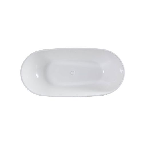 Ванна акриловая Vincea VBT-408-1800 180х80 отдельностоящая овальная - фото 3