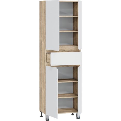 Шкаф-пенал СанТа Марс 700415 60х180 напольный цвет бежевый - фото 2