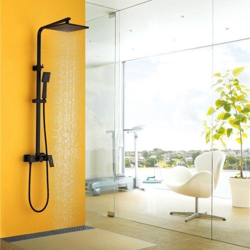 Душевая стойка Abber AF8220B настенная цвет черный - фото 2