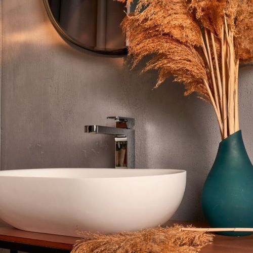 Раковина из искусственного камня MonteBianco Conca 550 20142 50х30 накладная цвет белый без отверстий под смеситель - фото 3