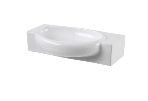 Раковина из сантехнического фарфора Aquatek AQ5329-00 60х40 подвесная цвет белый 1 отверстие под смеситель - фото 5