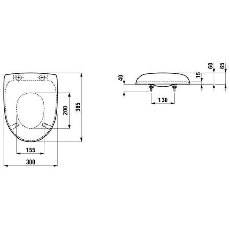 Крышка сиденье для унитаза Laufen Florakids 8.9103.1.300.000.1
