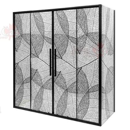 Душевой уголок AvaCan FB2-190-SB90 90х90 стекло тонированное профиль черный без поддона