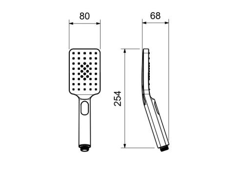 Душевая лейка Aquatek ЛИРА AQ2005CR цвет хром - фото 4