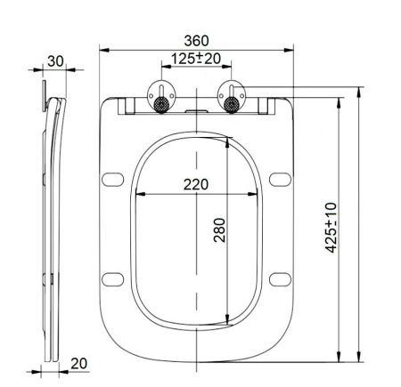 Крышка сиденье Cerutti SPA CT7582