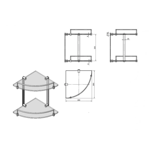 Полка Langberger Accessories 70152 - фото 2