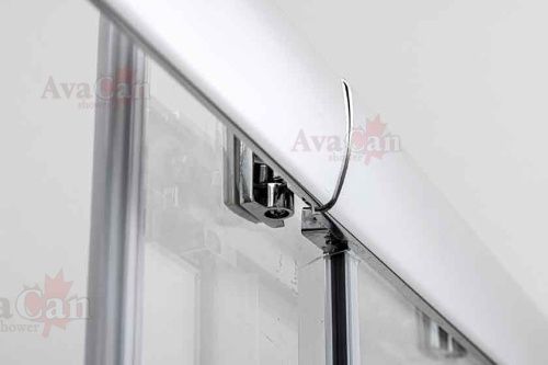 Душевая дверь AvaCan FC120MT 140х195 стекло матовое профиль хром - фото 4