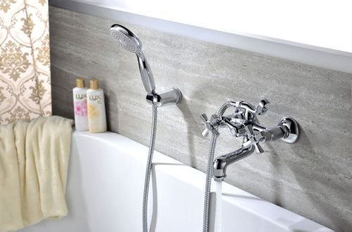 Смеситель для ванны LeMark Benefit LM2502C настенный хром - фото 2