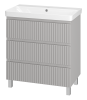 Тумба под раковину Brevita Victory VIC-07080-50-03Я 80х50 напольная цвет серый