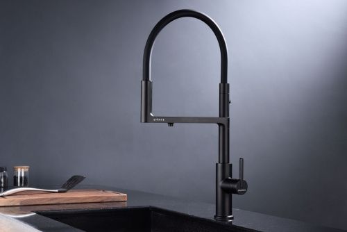 Смеситель для кухни Paulmark TORNADO To213402-AN на мойку черный - фото 5