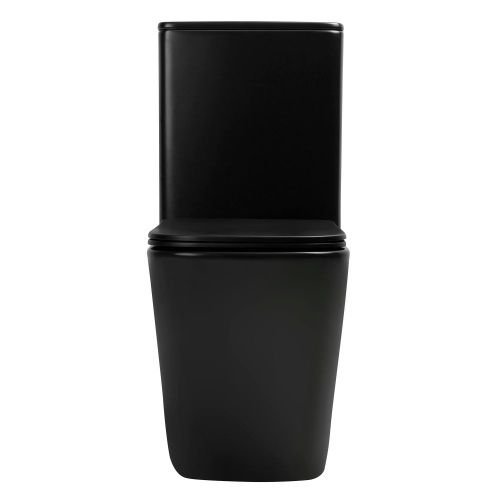 Унитаз напольный с бачком Abber Rechteck AC1210TMB черный с сиденьем безободковый смыв торнадо - фото 5