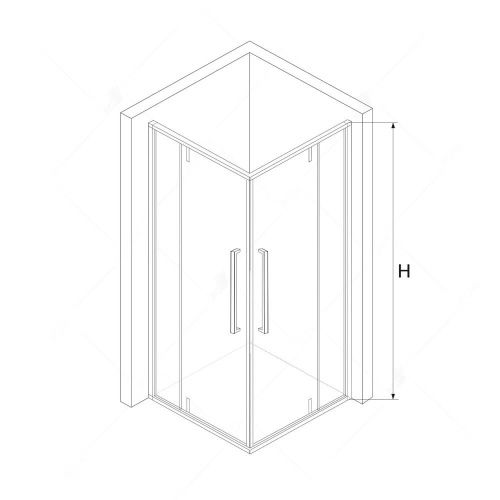 Душевой уголок RGW Stilvoll 06323388-11 80х80 стекло прозрачное профиль хром без поддона - фото 3