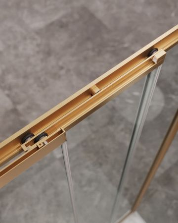 Душевой уголок Cezares MOLVENO MOLVENO-AHF-31-120/90-C-BORO-IV 120х90 стекло прозрачное профиль золото без поддона