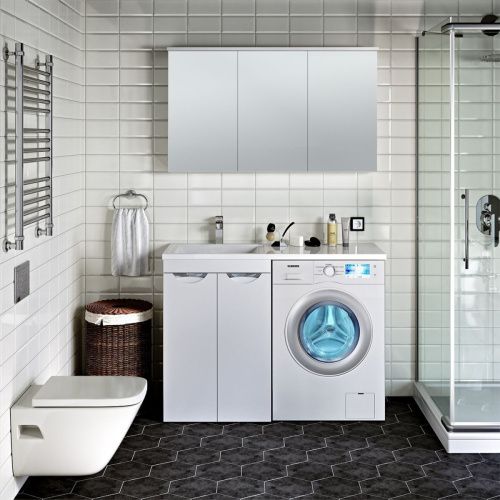 Тумба под раковину Runo Лира УТ000003443 60х50 напольная цвет белый - фото 3