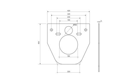 Инсталляция с кнопкой Ceramica Nova CN1000