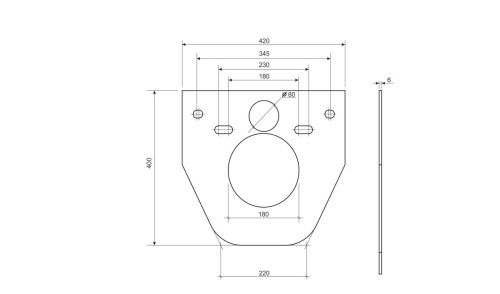 Инсталляция с кнопкой Ceramica Nova CN1000 - фото 2