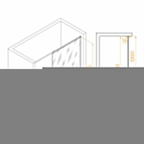 Душевая перегородка RGW Walk In 351003412-21 120х195 стекло матовое профиль хром - фото 3