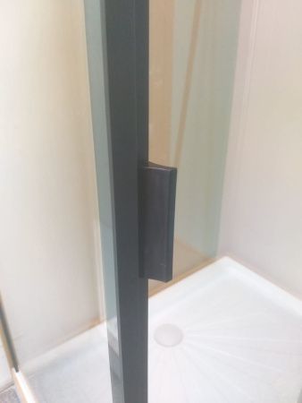 Душевой уголок Cerutti SPA MARBELLA 120B R 120х80 стекло прозрачное профиль черный без поддона