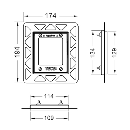 Рамка монтажная Tece TECEloop 9242646