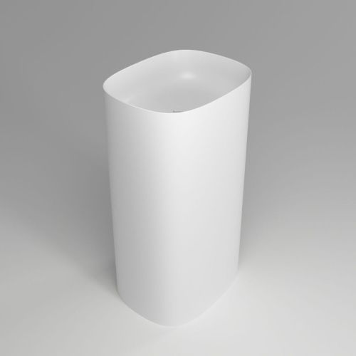 Раковина из искусственного камня Plumberia Selection Ronnie RONNIE SOFT BO 50х40 напольная цвет белый - фото 5