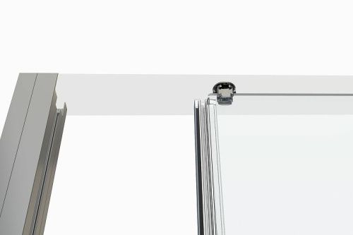 Душевой уголок Allen Brau Fantasy 3.11008.00 + 3.11011.00 140х80 стекло прозрачное профиль хром без поддона - фото 5