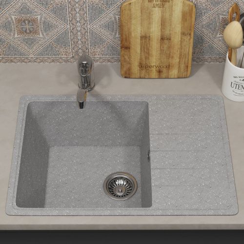 Кухонная мойка Uperwood ECON UPD-506 4910201241 60х40 цвет серый поверхность матовая - фото 3