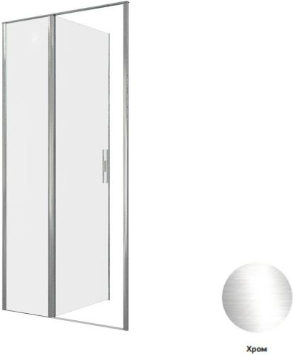 Душевая дверь Allen Brau Priority 3.31028.00 100х200 стекло прозрачное профиль хром - фото 3