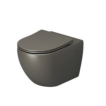 Унитаз подвесной Grossman Color GR-4411GSMS зеленый с сиденьем безободковый каскадный смыв