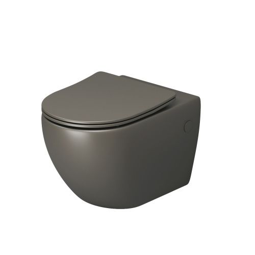 Унитаз подвесной Grossman Color GR-4411GSMS зеленый с сиденьем безободковый каскадный смыв