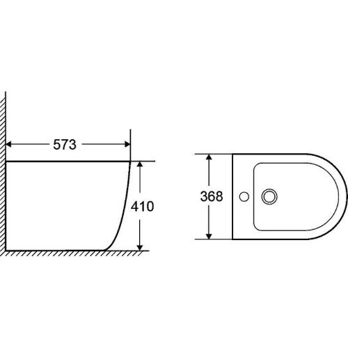 Биде напольное WeltWasser 10000003705 цвет белый - фото 2