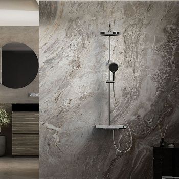 Душевая стойка Vincea Inspire VSFS-3I12TCH настенная цвет хром с термостатом