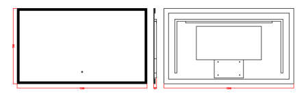 Зеркало с подсветкой Boheme 544-120 120х70