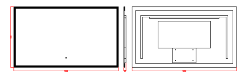 Зеркало с подсветкой Boheme 544-120 120х70 - фото 2