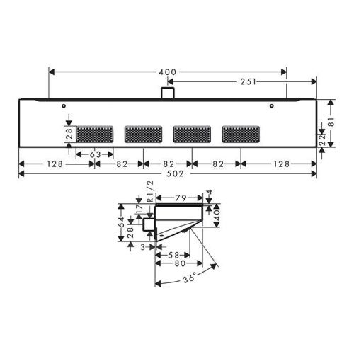 Верхний душ Hansgrohe Rainfinity 26243000 хром - фото 2