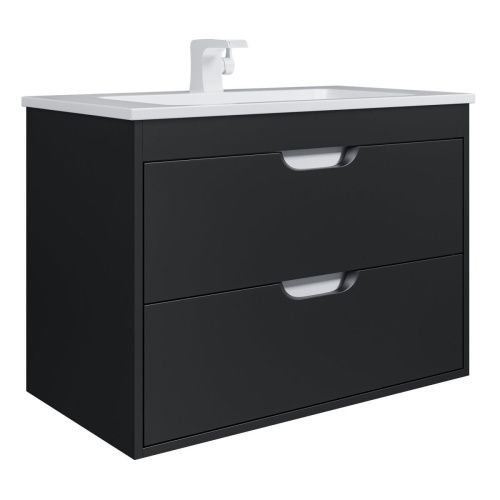 Тумба с раковиной Uperwood UPD Modul 393020551 80х50 цвет черный - фото 5