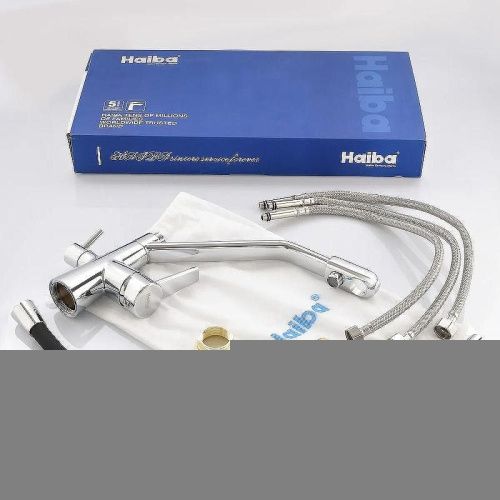 Смеситель для кухни Haiba HB76855 на мойку хром - фото 5