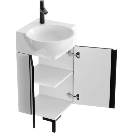 Тумба под раковину Aqwella Y POR0104WB 40х40 напольная цвет белый