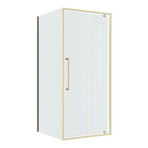 Душевой уголок Niagara Nova NG-45-9ASG-A80SG-34 90х80 стекло прозрачное профиль золото без поддона