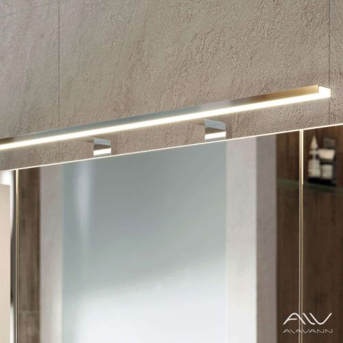 Зеркало-шкаф Alavann Univers ALV0297001 100х80 подвесной цвет белый - фото 3